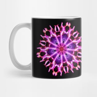 Electric Neon Mandala - power from the centre Mug